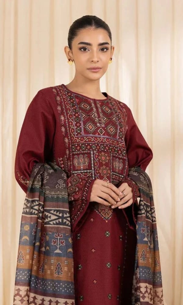 DHANAK EMB 3PC SUIT ZA-101213