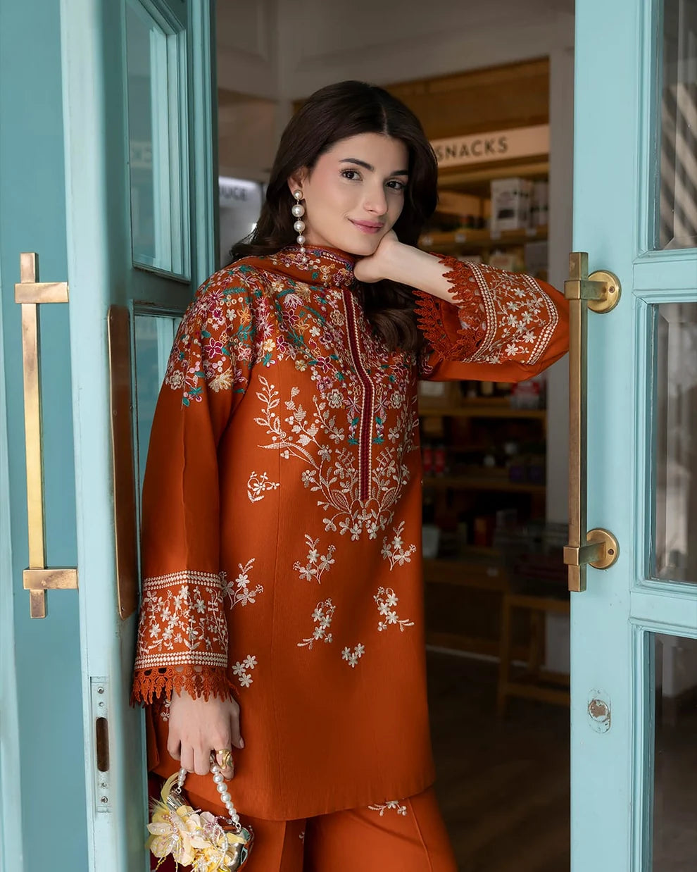 DHANAK EMB 3PC SUIT BH -122