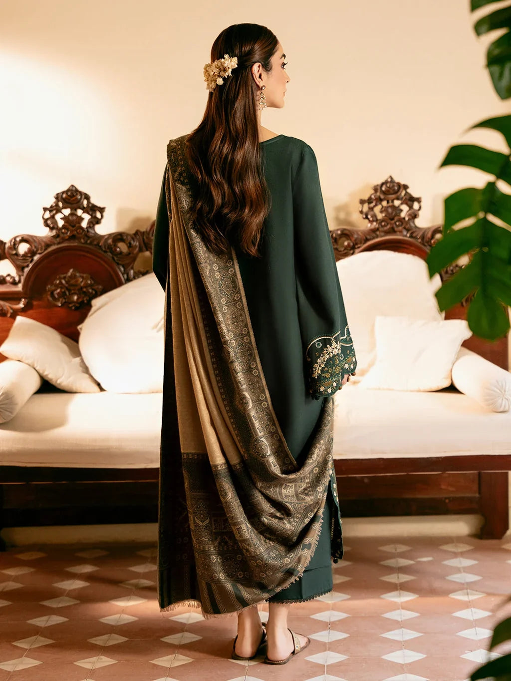 IZEL DHANAK 3PC EMBROIDERED UNSTICHED ARTICLE BA-383