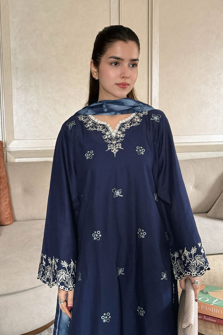 DHANAK EMB 3PC SUIT ZA-001200