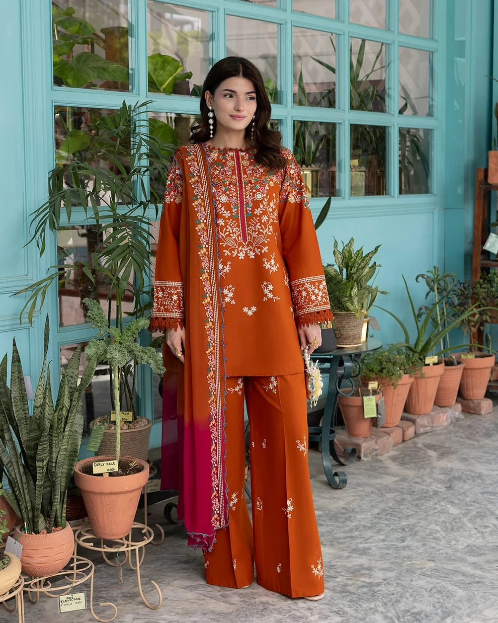 DHANAK EMB 3PC SUIT BH -122