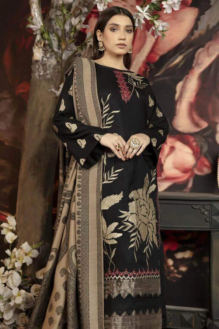 DHANAK EMB 3PC SUIT ZA - 101203