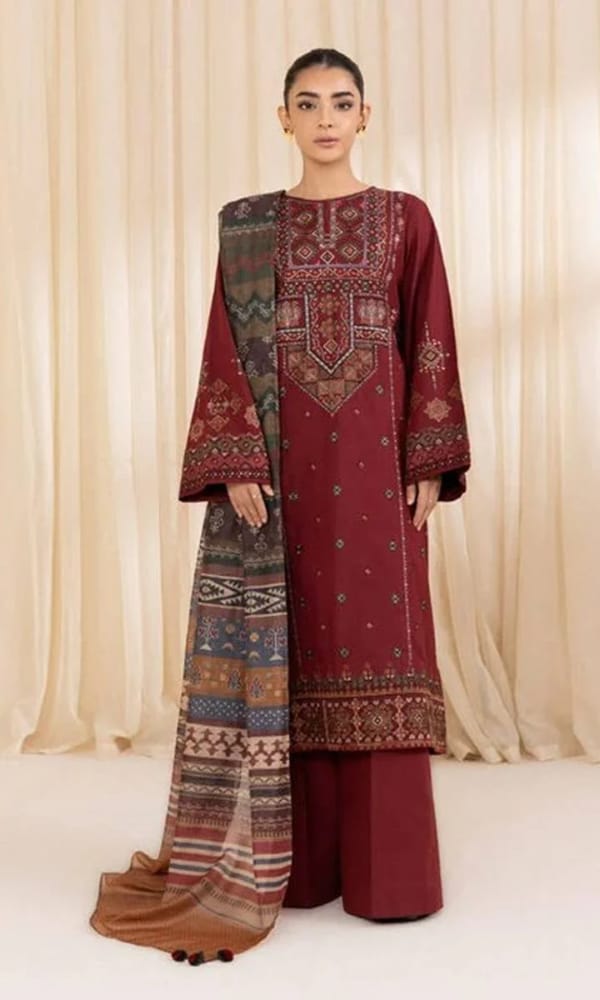 DHANAK EMB 3PC SUIT ZA-101213
